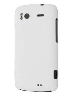 Rubberised Colour Case for HTC Sensation - Pearl White