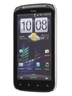 Rubberised Colour Case for HTC Sensation - Pearl White