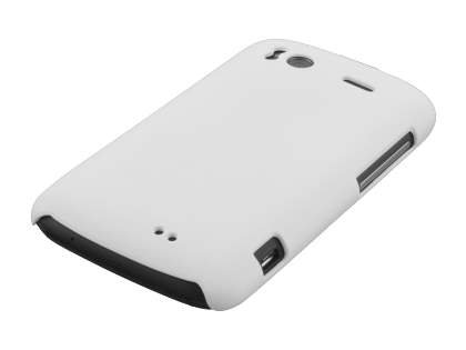 Rubberised Colour Case for HTC Sensation - Pearl White