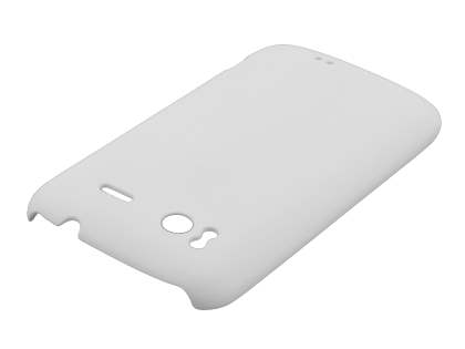 Rubberised Colour Case for HTC Sensation - Pearl White
