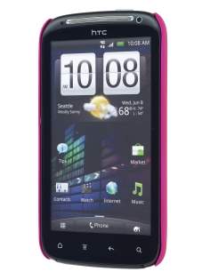 Rubberised Colour Case for HTC Sensation - Hot Pink