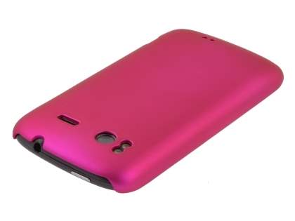 Rubberised Colour Case for HTC Sensation - Hot Pink