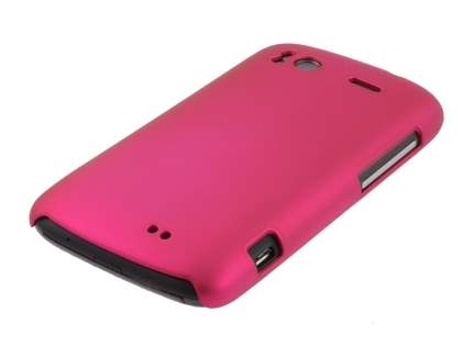 Rubberised Colour Case for HTC Sensation - Hot Pink