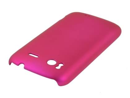 Rubberised Colour Case for HTC Sensation - Hot Pink