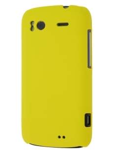 Rubberised Colour Case for HTC Sensation - Canary Yellow