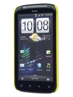 Rubberised Colour Case for HTC Sensation - Canary Yellow