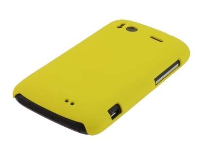 Rubberised Colour Case for HTC Sensation - Canary Yellow