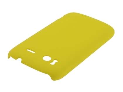 Rubberised Colour Case for HTC Sensation - Canary Yellow