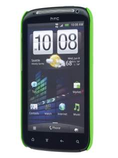 Rubberised Colour Case for HTC Sensation - Lime Green