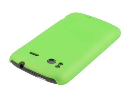 Rubberised Colour Case for HTC Sensation - Lime Green