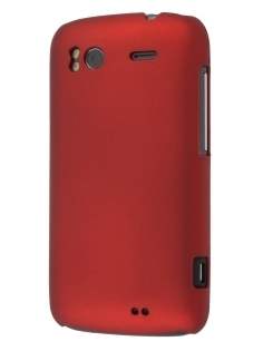 Rubberised Colour Case for HTC Sensation - Burgundy Red