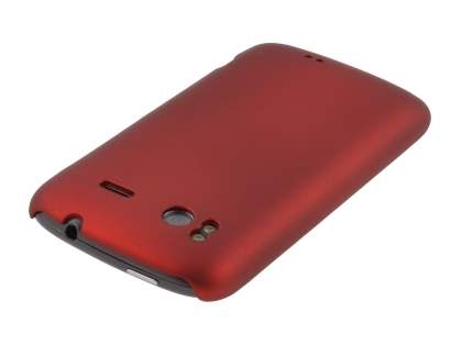 Rubberised Colour Case for HTC Sensation - Burgundy Red