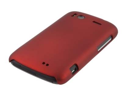 Rubberised Colour Case for HTC Sensation - Burgundy Red