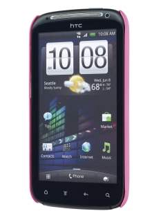 Rubberised Colour Case for HTC Sensation - Baby Pink