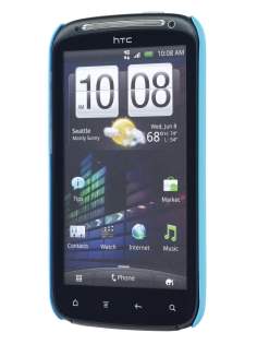 Rubberised Colour Case for HTC Sensation - Sky Blue