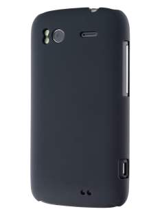 Rubberised Colour Case for HTC Sensation - Classic Black