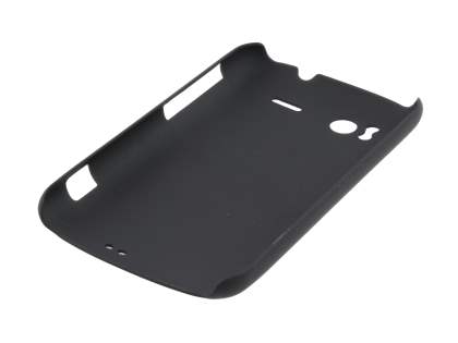 Rubberised Colour Case for HTC Sensation - Classic Black