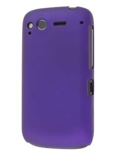 Rubberised Colour Case for HTC Desire S - Grape Purple