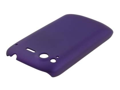 Rubberised Colour Case for HTC Desire S - Grape Purple