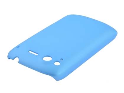 Rubberised Colour Case for HTC Desire S - Sky Blue