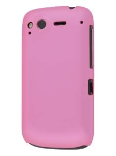 Rubberised Colour Case for HTC Desire S - Baby Pink