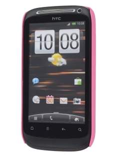 Rubberised Colour Case for HTC Desire S - Baby Pink