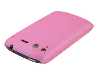 Rubberised Colour Case for HTC Desire S - Baby Pink