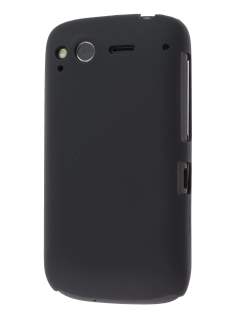 Rubberised Colour Case for HTC Desire S - Classic Black