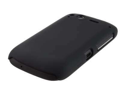 Rubberised Colour Case for HTC Desire S - Classic Black