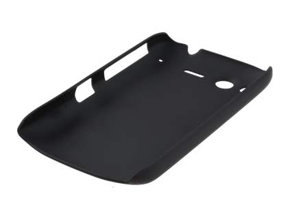 Rubberised Colour Case for HTC Desire S - Classic Black