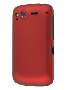 Rubberised Colour Case for HTC Desire S - Burgundy Red