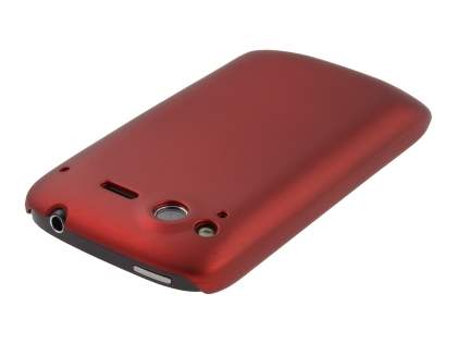 Rubberised Colour Case for HTC Desire S - Burgundy Red