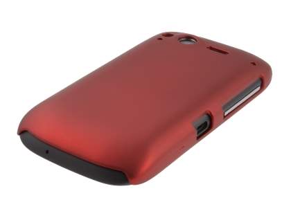 Rubberised Colour Case for HTC Desire S - Burgundy Red