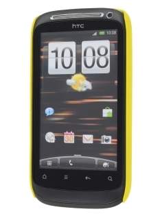 Rubberised Colour Case for HTC Desire S - Canary Yellow