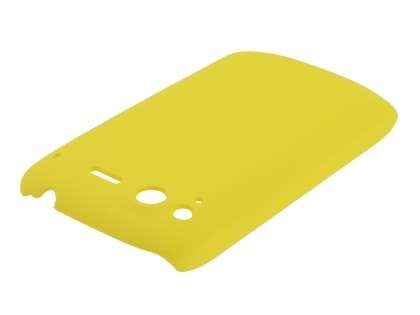 Rubberised Colour Case for HTC Desire S - Canary Yellow