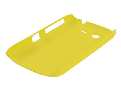 Rubberised Colour Case for HTC Desire S - Canary Yellow