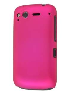 Rubberised Colour Case for HTC Desire S - Hot Pink