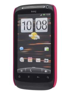 Rubberised Colour Case for HTC Desire S - Hot Pink