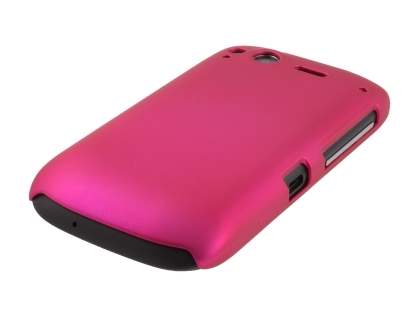 Rubberised Colour Case for HTC Desire S - Hot Pink