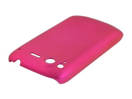 Rubberised Colour Case for HTC Desire S - Hot Pink
