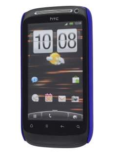 Rubberised Colour Case for HTC Desire S - Navy Blue