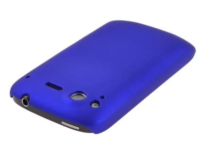 Rubberised Colour Case for HTC Desire S - Navy Blue