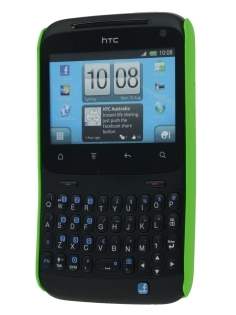 Rubberised Colour Case for HTC ChaCha - Lime Green