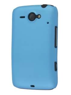 Rubberised Colour Case for HTC ChaCha - Sky Blue