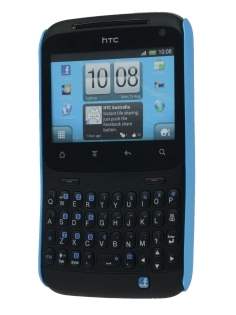 Rubberised Colour Case for HTC ChaCha - Sky Blue