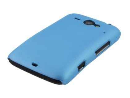 Rubberised Colour Case for HTC ChaCha - Sky Blue