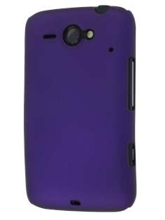 Rubberised Colour Case for HTC ChaCha - Grape Purple