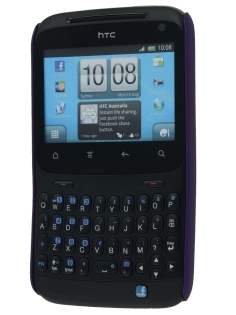Rubberised Colour Case for HTC ChaCha - Grape Purple