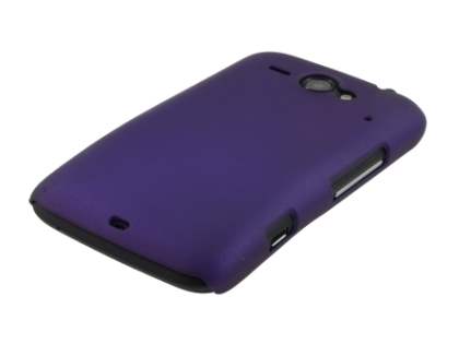 Rubberised Colour Case for HTC ChaCha - Grape Purple