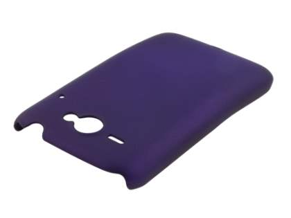 Rubberised Colour Case for HTC ChaCha - Grape Purple